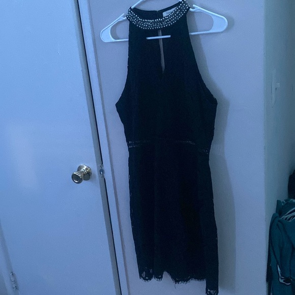 Francesca’s Black Lace Dress Size L - Picture 1 of 8
